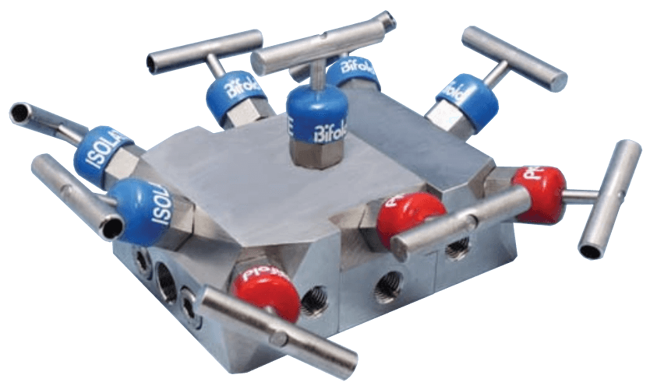 Bifold Double Block & Bleed Three Station Manifold, NV06
